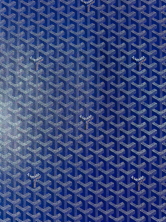 Original Goyard Best Quality Leather For Handmade Bag ,Furniture Handicraft By Yard(Navy Blue)