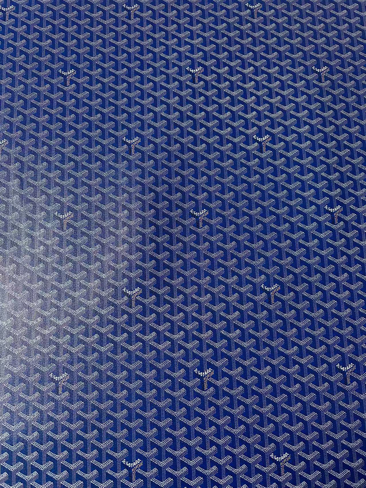 Original Goyard Best Quality Leather For Handmade Bag ,Furniture Handicraft By Yard(Navy Blue)