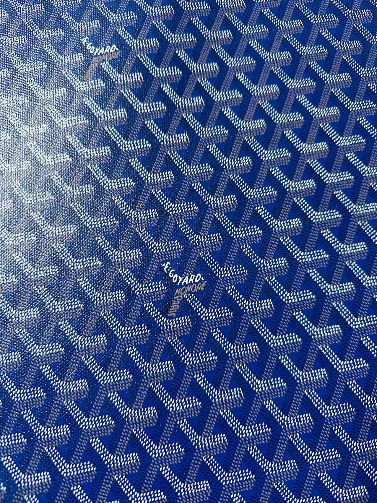 Original Goyard Best Quality Leather For Handmade Bag ,Furniture Handicraft By Yard(Navy Blue)