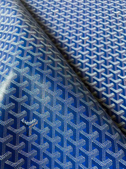 Original Goyard Best Quality Leather For Handmade Bag ,Furniture Handicraft By Yard(Navy Blue)