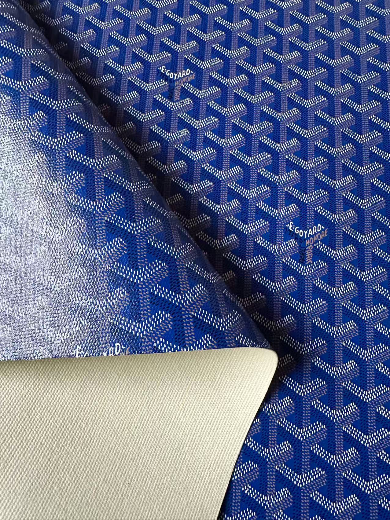 Original Goyard Best Quality Leather For Handmade Bag ,Furniture Handicraft By Yard(Navy Blue)