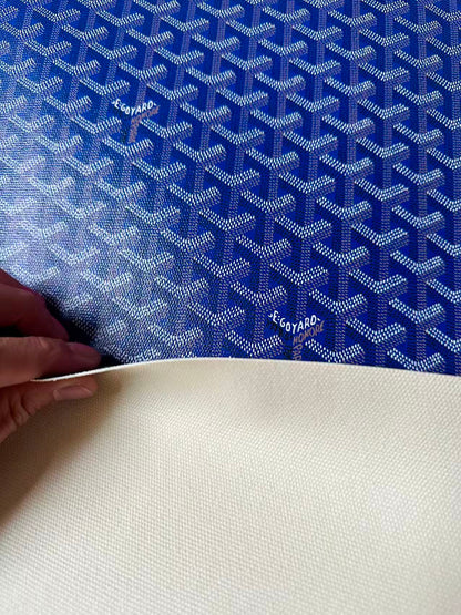 Original Goyard Best Quality Leather For Handmade Bag ,Furniture Handicraft By Yard(Navy Blue)