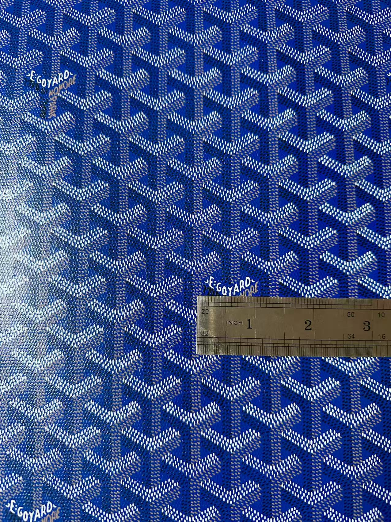 Original Goyard Best Quality Leather For Handmade Bag ,Furniture Handicraft By Yard(Navy Blue)