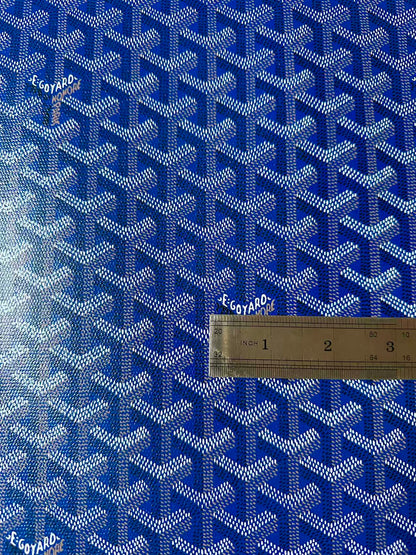 Original Goyard Best Quality Leather For Handmade Bag ,Furniture Handicraft By Yard(Navy Blue)