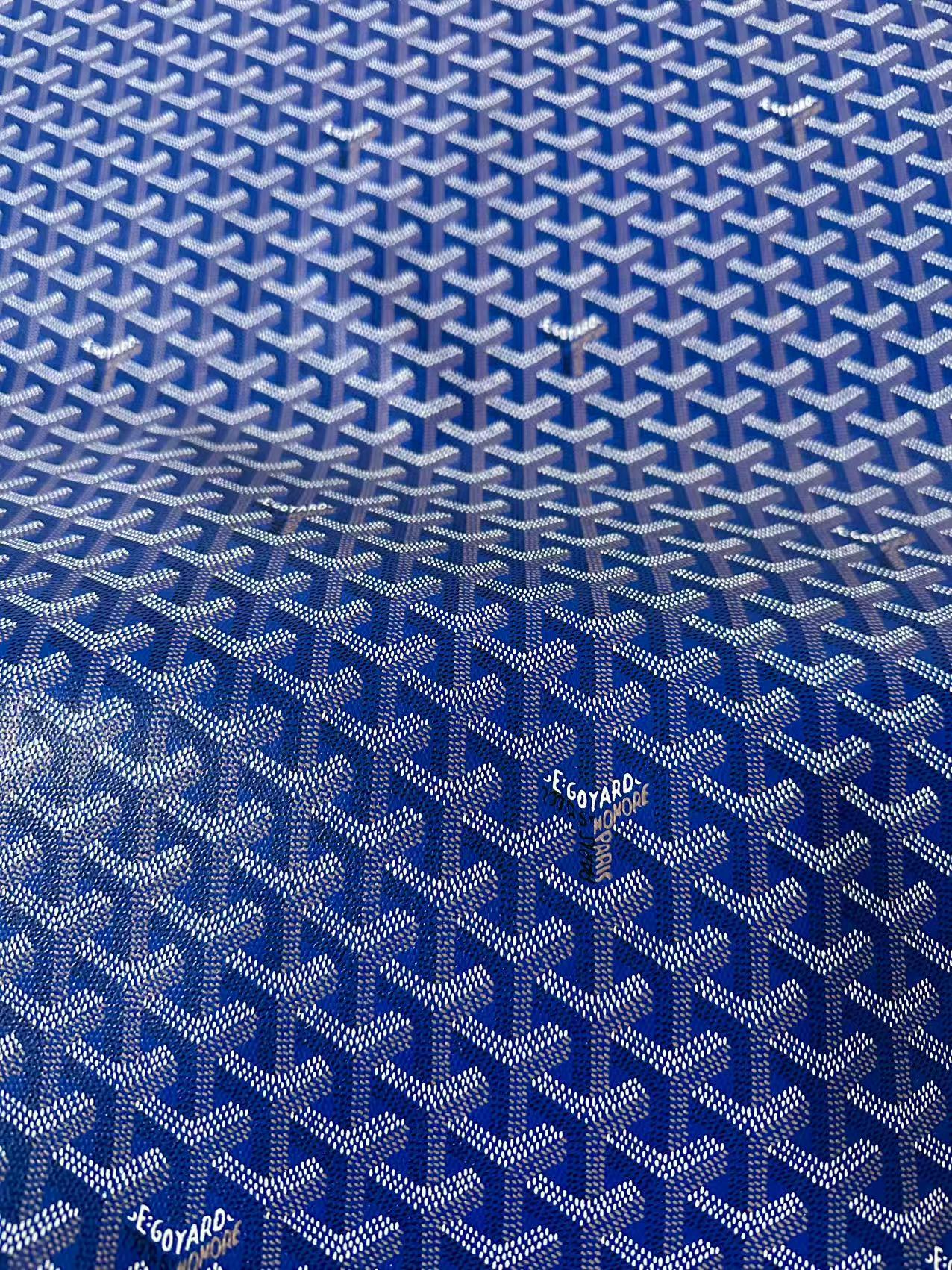 Original Goyard Best Quality Leather For Handmade Bag ,Furniture Handicraft By Yard(Navy Blue)
