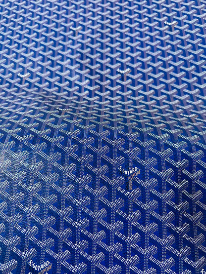 Original Goyard Best Quality Leather For Handmade Bag ,Furniture Handicraft By Yard(Navy Blue)