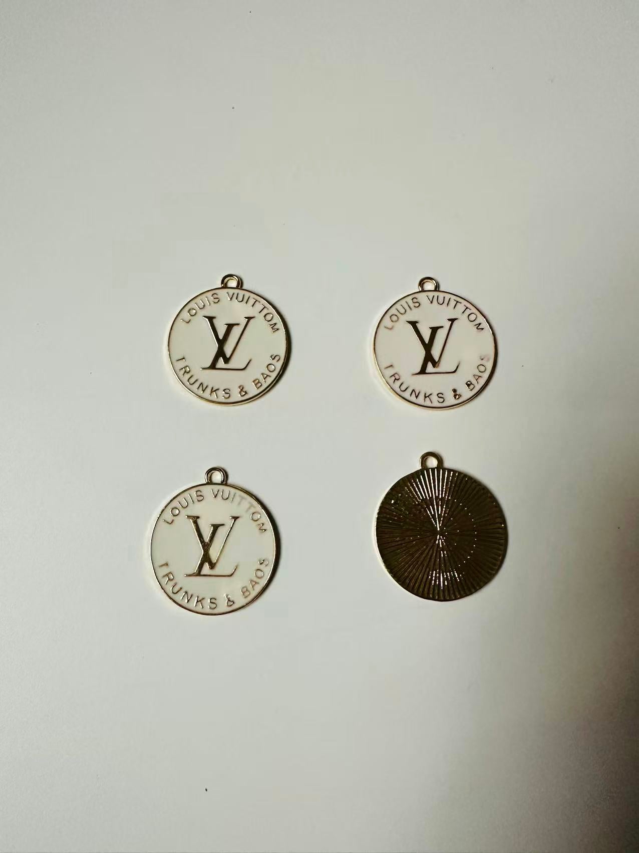 Craft 30MM LV Metal Pendant Accessory For Handmade DIY Goods