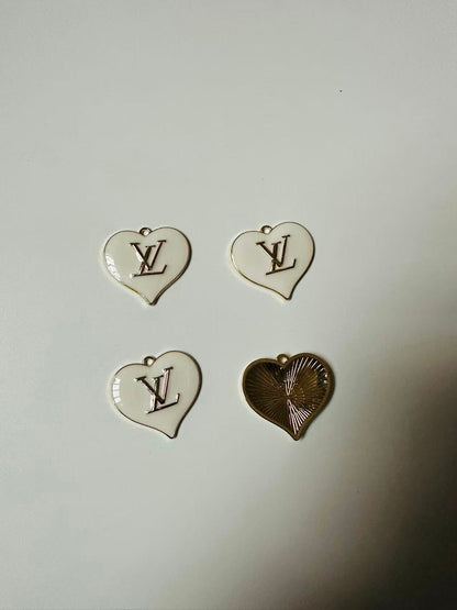 Craft 30MM LOVE LV Metal Pendant Accessory For Handmade DIY Goods