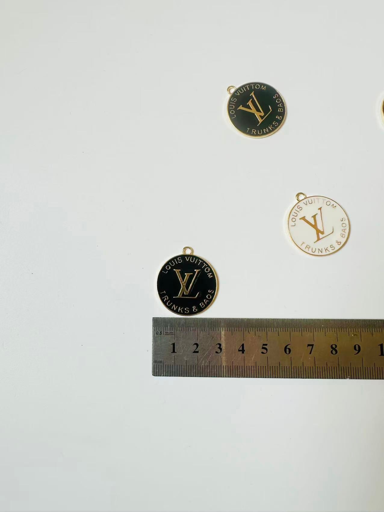 Craft 30MM LV Metal Pendant Accessory For Handmade DIY Goods