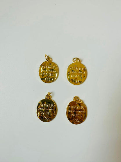 Craft 30MM Gold Medal Chanel Metal Pendant Accessory For Handmade DIY Goods