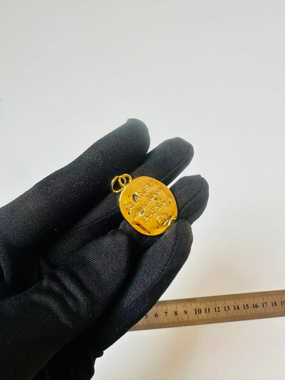 Craft 30MM Gold Medal Chanel Metal Pendant Accessory For Handmade DIY Goods