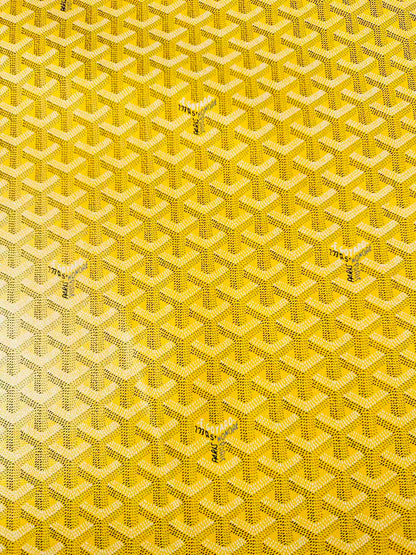 Original Goyard Best Quality Leather For Handmade Bag ,Furniture Handicraft By Yard(Yellow)