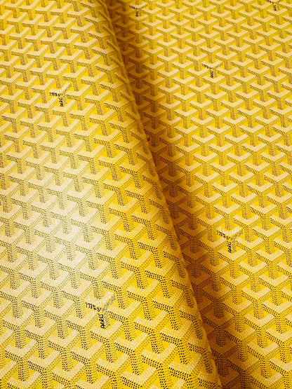 Original Goyard Best Quality Leather For Handmade Bag ,Furniture Handicraft By Yard(Yellow)