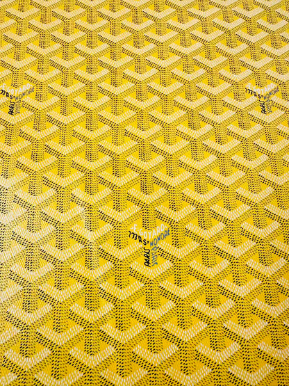 Original Goyard Best Quality Leather For Handmade Bag ,Furniture Handicraft By Yard(Yellow)