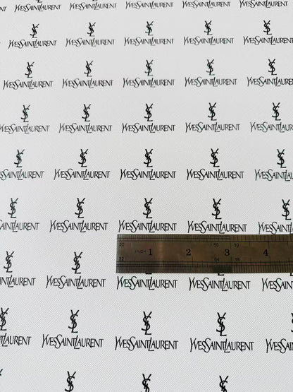 Fashion YSL Leather Fabric For Handmade Shoes, Sneaker,Upholstery Goods By Yard(White)