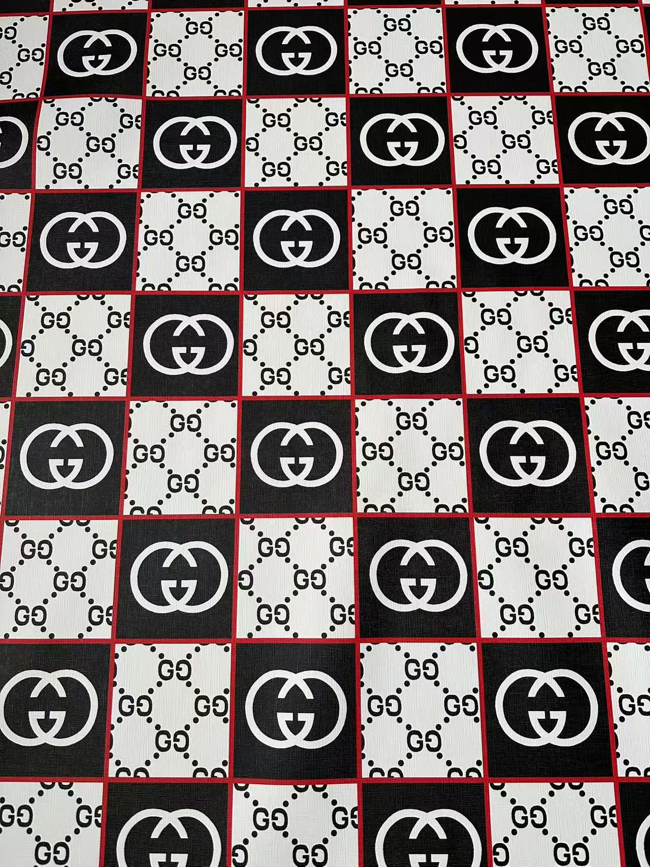 Fashion Gucci Plaid Leather Fabric For Handmade Shoes,Bag ,Upholstery Goods By Yard