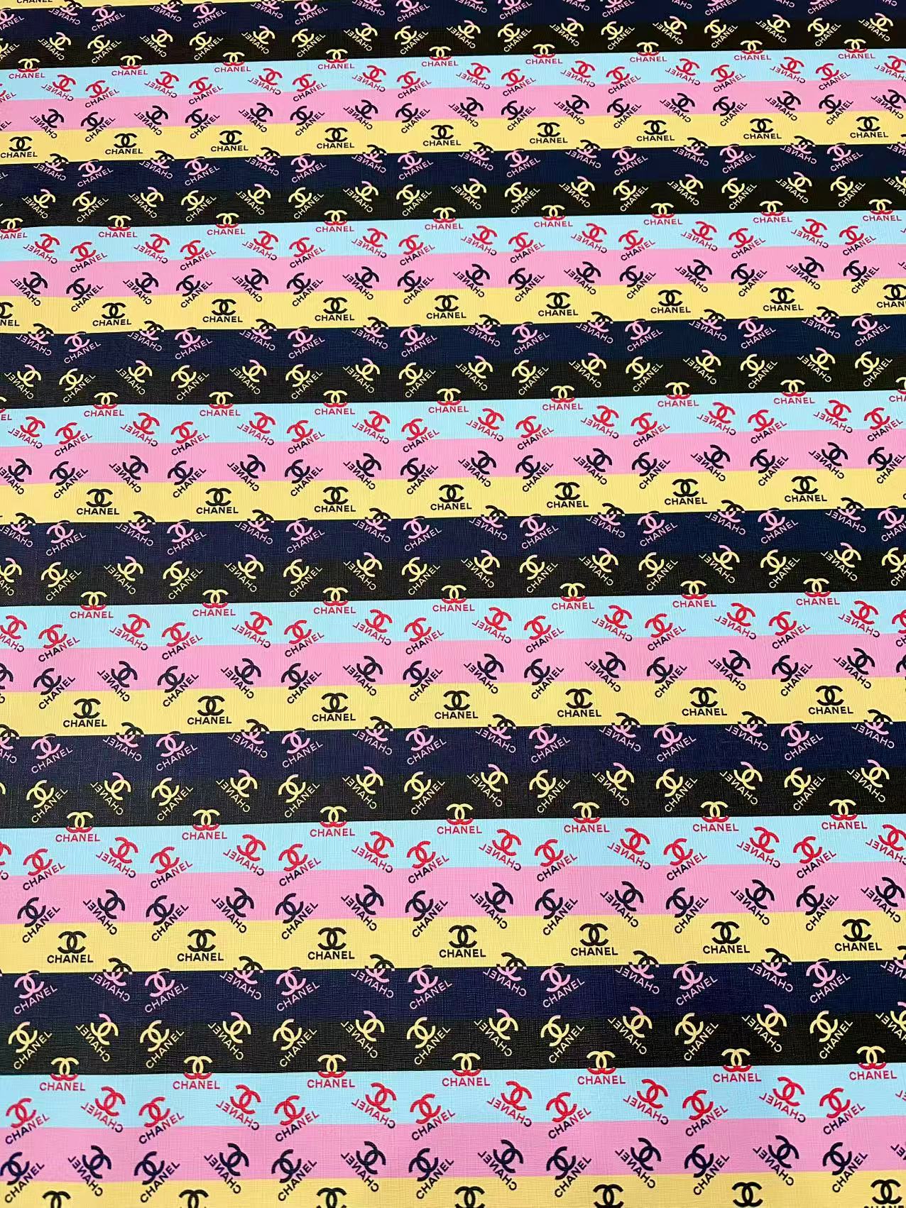 Craft Colorful Chanel Design Leather Fabric For Handmade Sneaker ,Upholstery ,Bag Goods By Yard