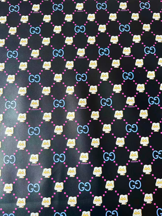 New Gucci With PIKARAR DOG Leather Fabric For Handmade Bag,Sneaker Upholstery Goods By Yard