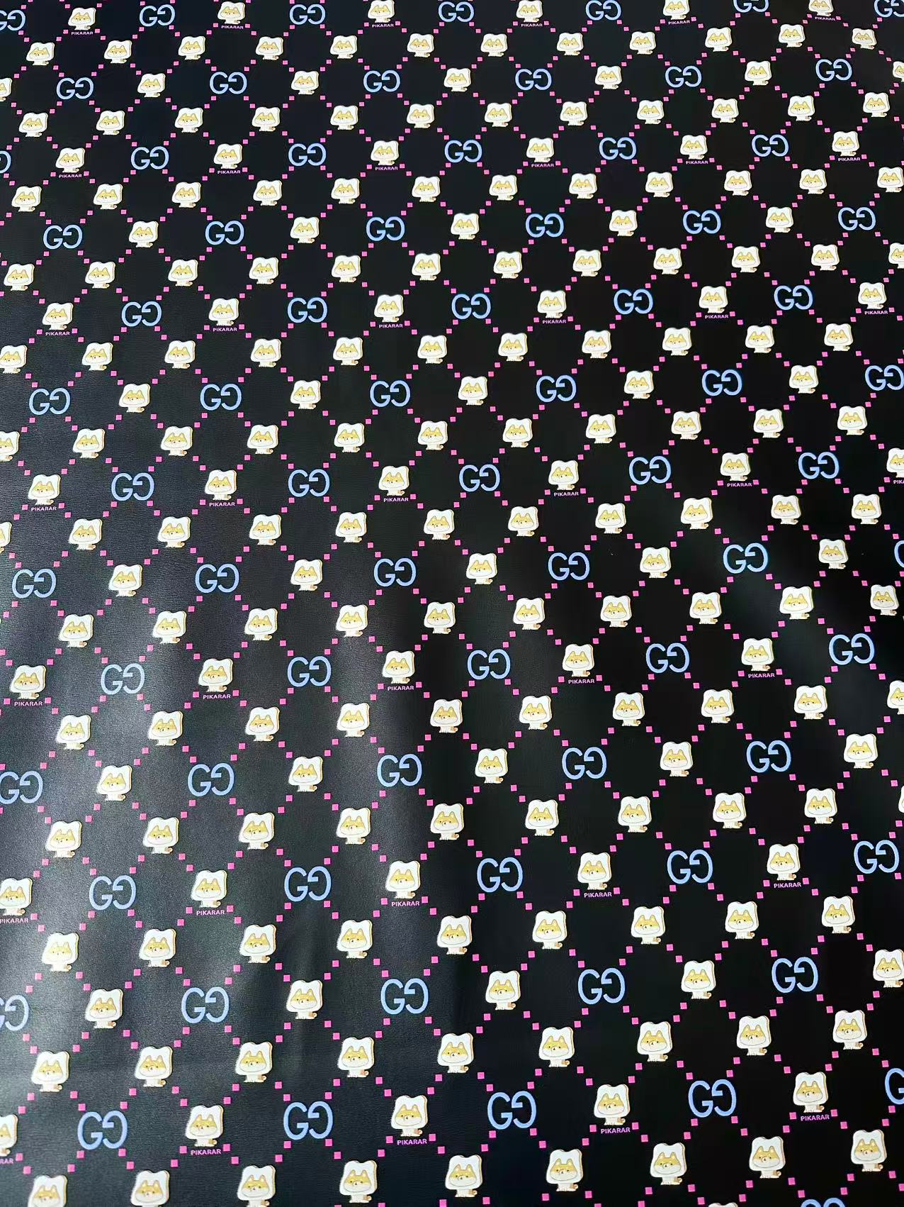 New Gucci With PIKARAR DOG Leather Fabric For Handmade Bag,Sneaker Upholstery Goods By Yard