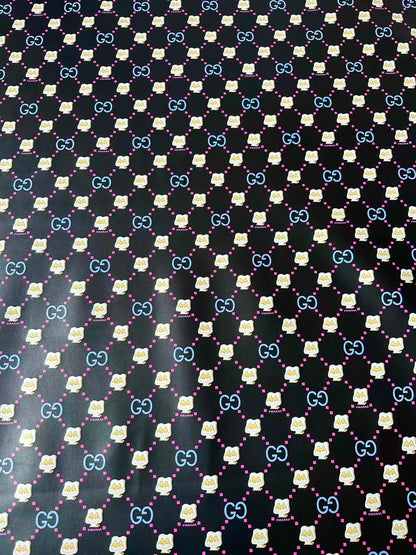 New Gucci With PIKARAR DOG Leather Fabric For Handmade Bag,Sneaker Upholstery Goods By Yard