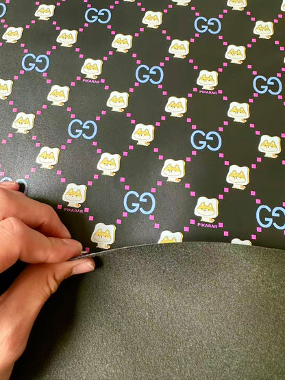 New Gucci With PIKARAR DOG Leather Fabric For Handmade Bag,Sneaker Upholstery Goods By Yard