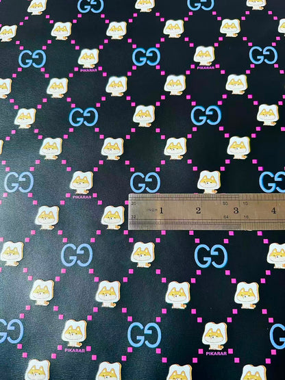 New Gucci With PIKARAR DOG Leather Fabric For Handmade Bag,Sneaker Upholstery Goods By Yard