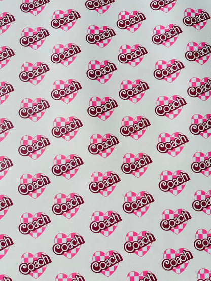 Fashion LOVE Coach Leather Fabric For Handmade Sneaker,Upholstery ,Bag Handicraft Goods