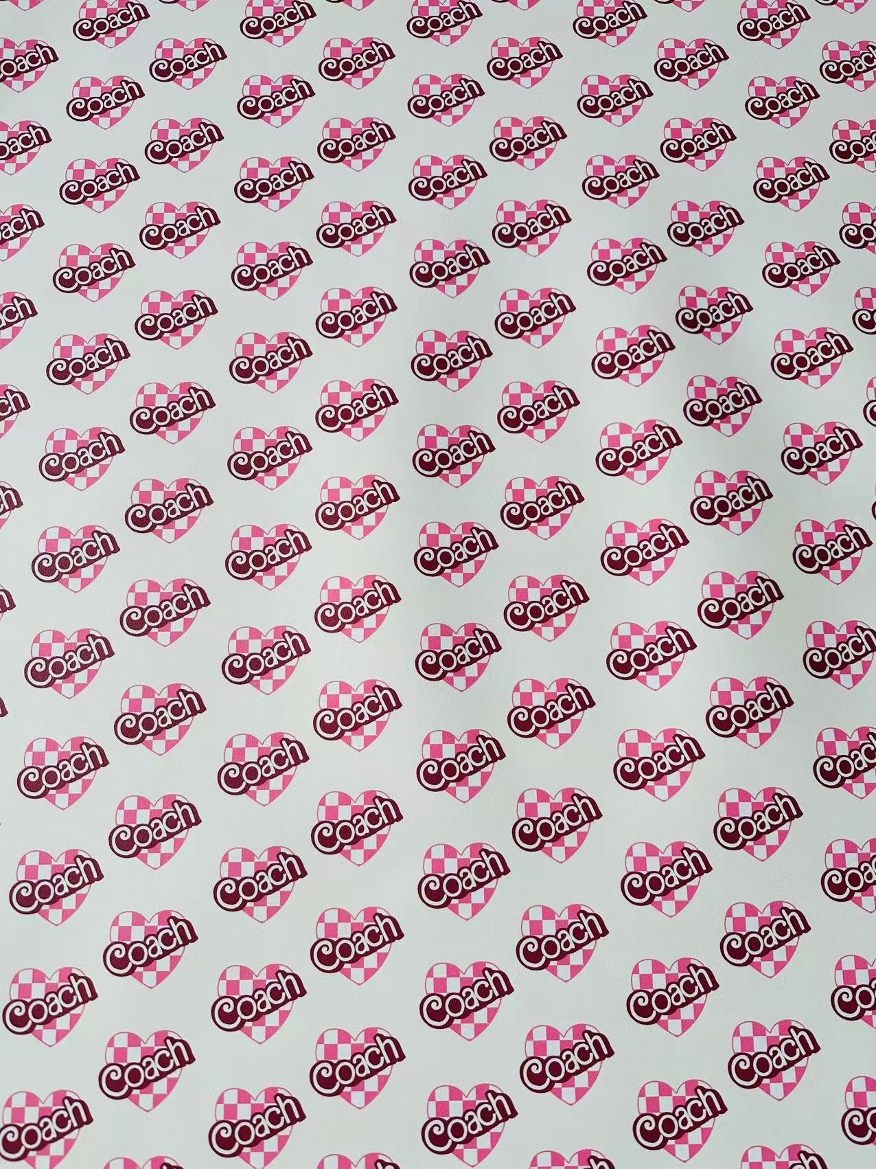 Fashion LOVE Coach Leather Fabric For Handmade Sneaker,Upholstery ,Bag Handicraft Goods
