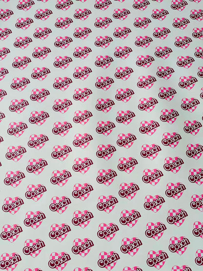 Fashion LOVE Coach Leather Fabric For Handmade Sneaker,Upholstery ,Bag Handicraft Goods