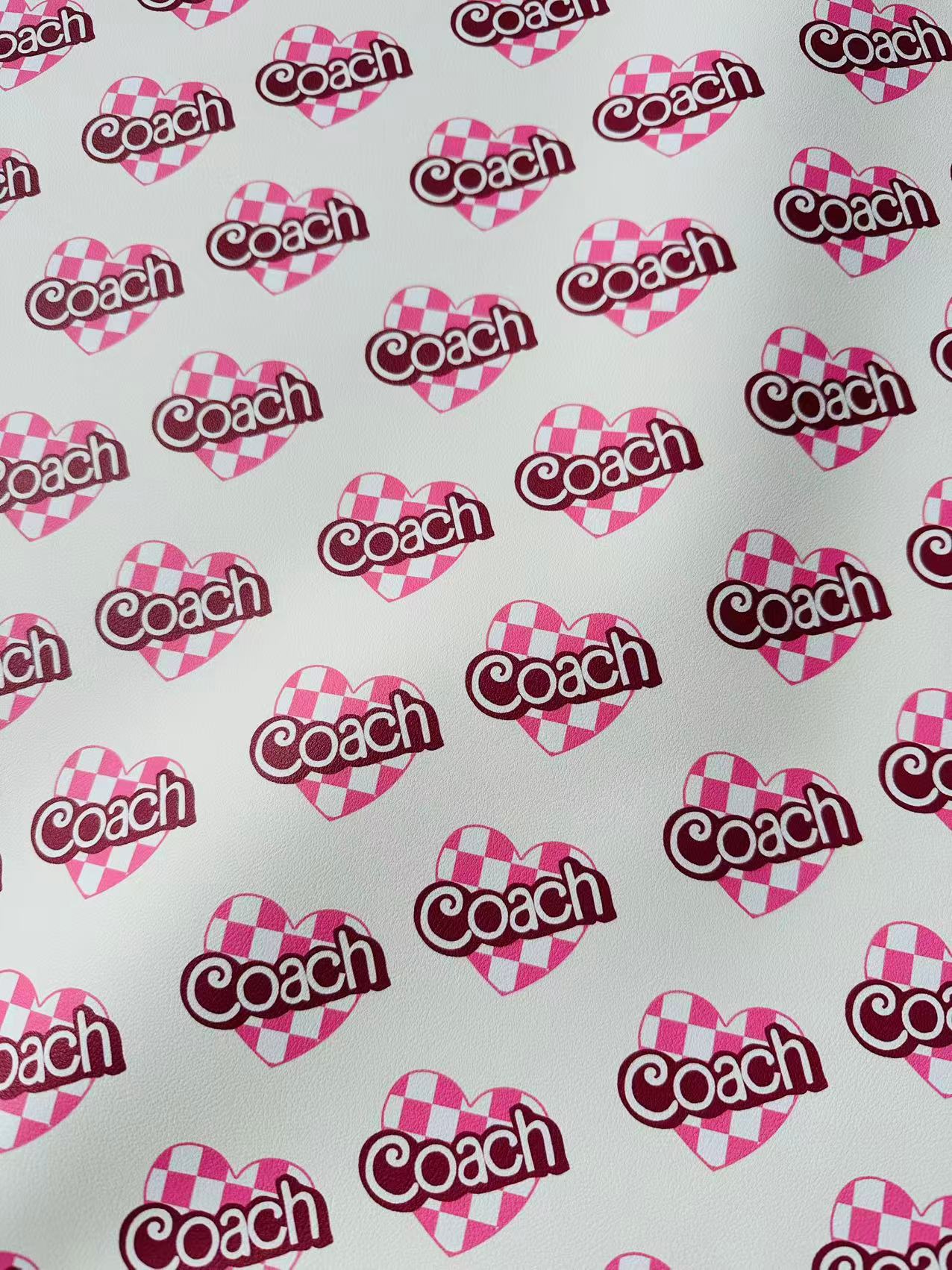 Fashion LOVE Coach Leather Fabric For Handmade Sneaker,Upholstery ,Bag Handicraft Goods