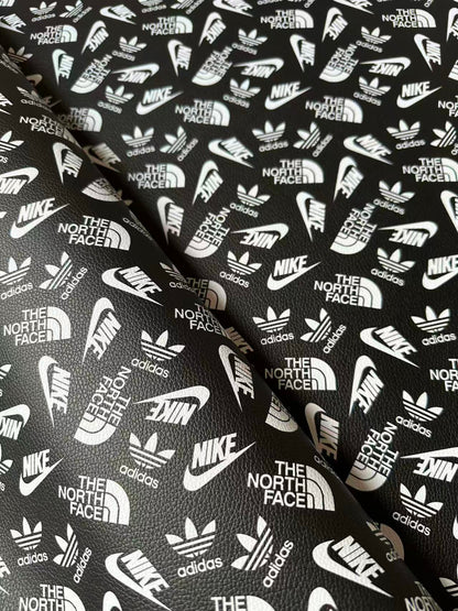 Craft Nike The North Face Adidas Leather Fabric For Handmade Sneaker,Shoes Goods By Yard(Black)