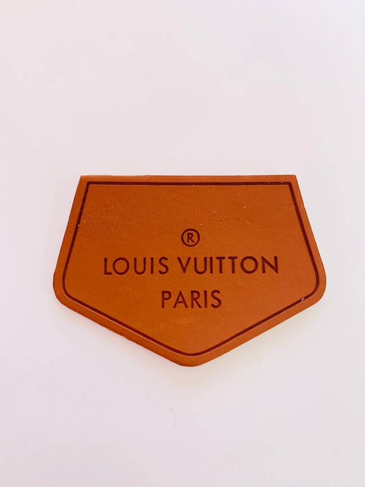 Classic Louis Vuitton  PU Leather Label For Handmade Goods