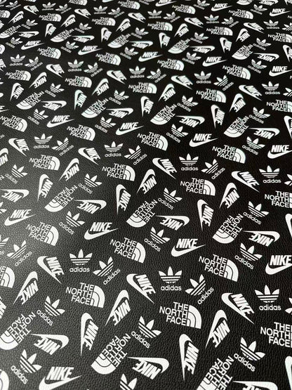 Craft Nike The North Face Adidas Leather Fabric For Handmade Sneaker,Shoes Goods By Yard(Black)