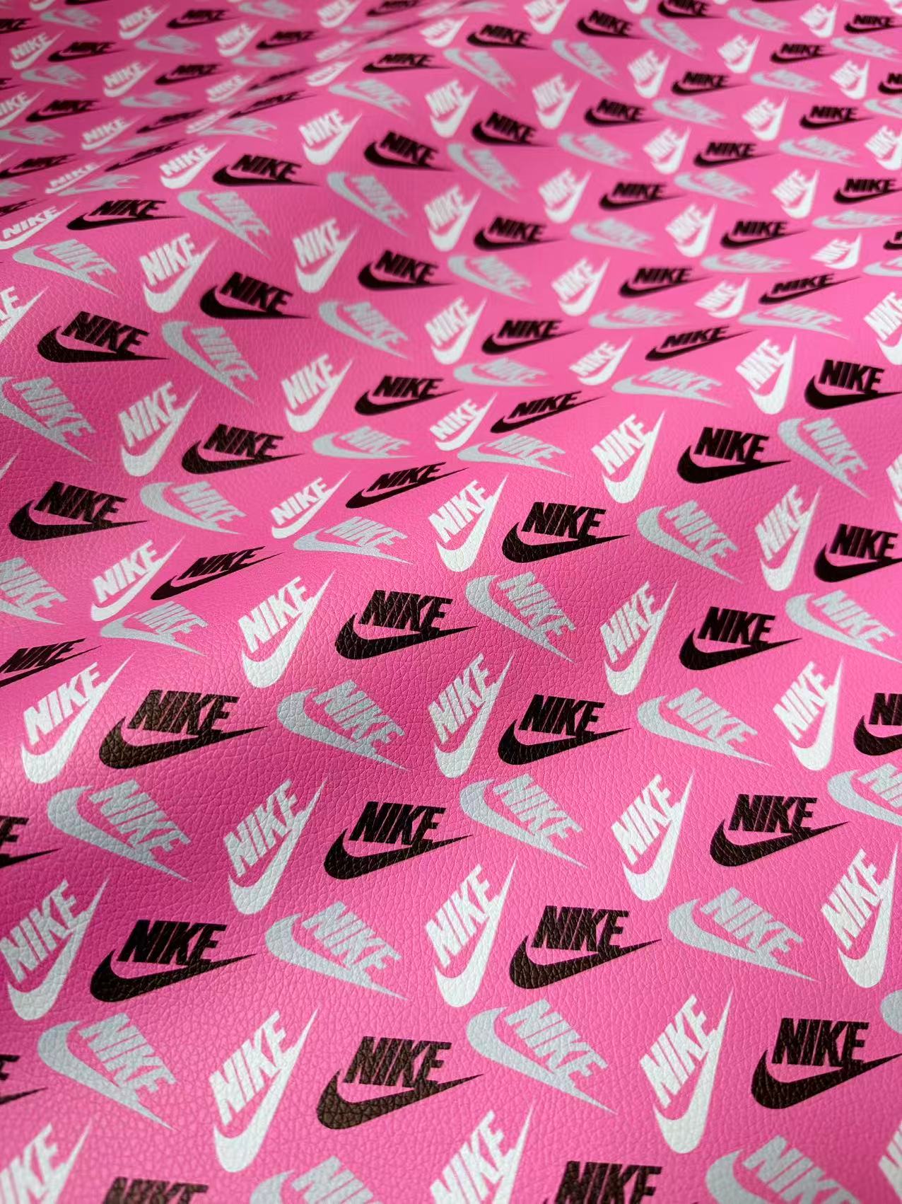 Craft Nike Leather Fabric For Handmade Sneaker,Shoes Goods By Yard(Pink)