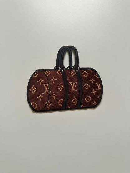 Craft Embroidery LV Suitcase Jacquard Patches For Customized Jacket