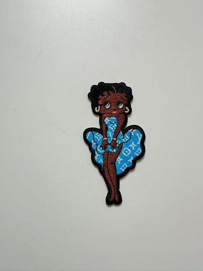 Craft Embroidery LV Miss Betty Jacquard Patches For Customized Jacket