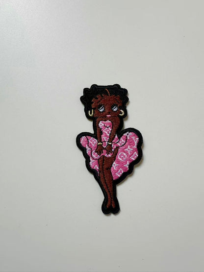 Craft Embroidery LV Miss Betty Jacquard Patches For Customized Jacket