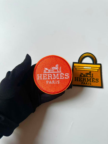 Craft Embroidery Hermes Jacquard Patches For Customized Clothing