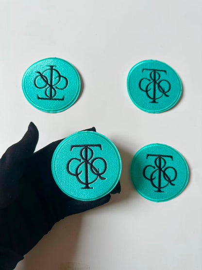 Craft Embroidery Tiffany Jacquard Patches For Customized Clothing