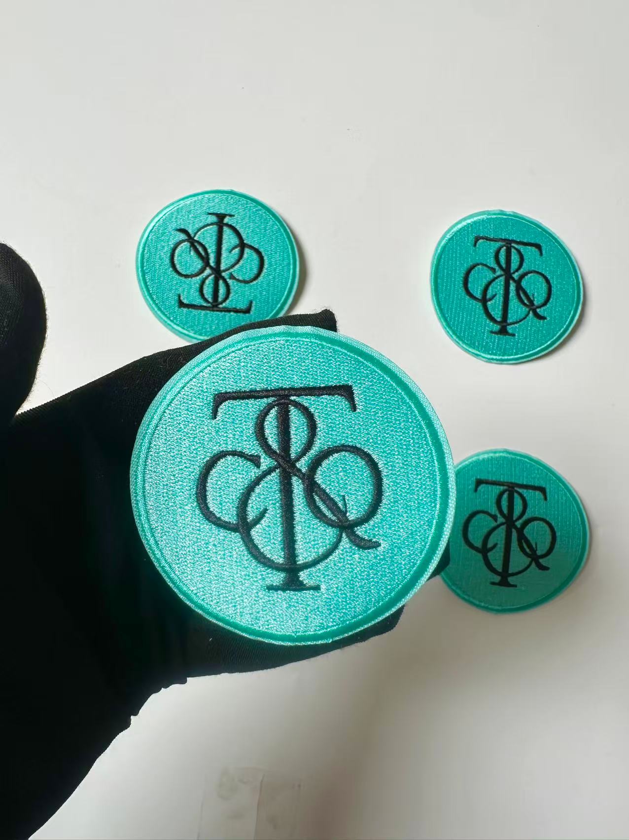 Craft Embroidery Tiffany Jacquard Patches For Customized Clothing