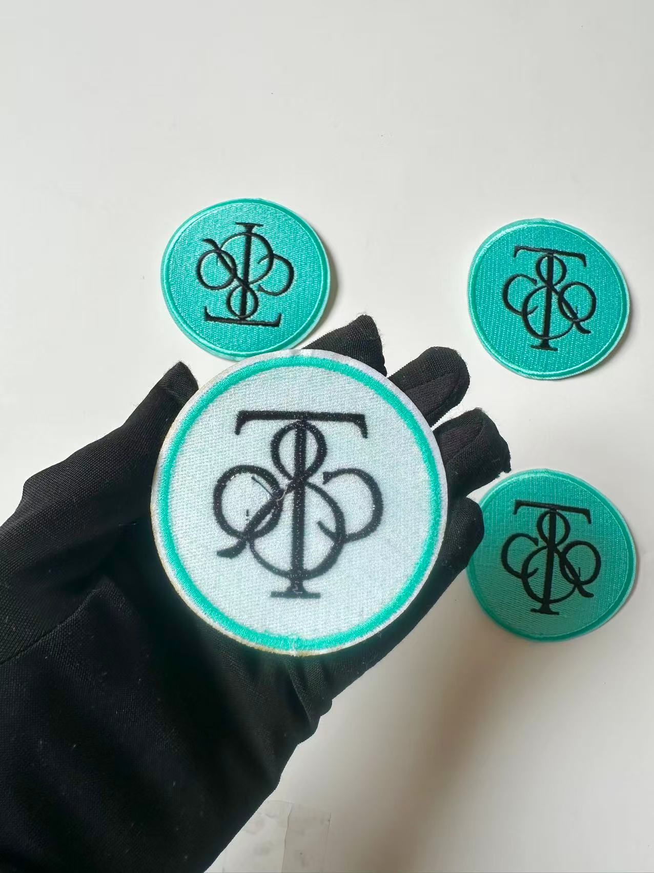 Craft Embroidery Tiffany Jacquard Patches For Customized Clothing