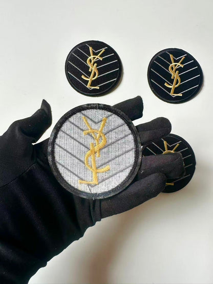 Craft Embroidery YSL Jacquard Patches For Customized Clothing