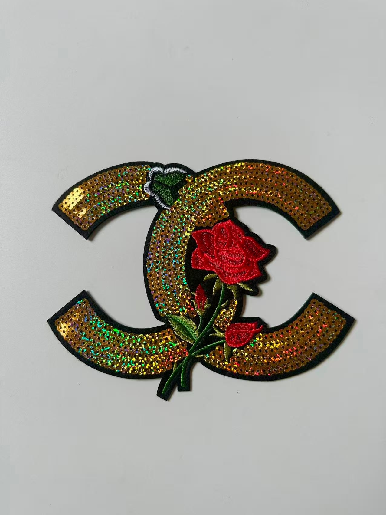 Craft Chanel Embroidery Sequins Patches For Handmade Apparel