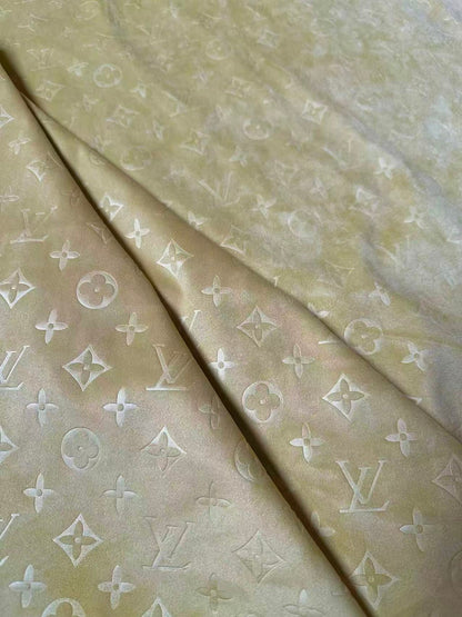 Craft LV Suede Fabric For Handmade Sneaker,Car Upholstery and Apparel By Yard(Tan)