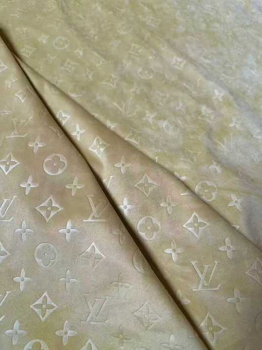 Craft LV Suede Fabric For Handmade Sneaker,Car Upholstery and Apparel By Yard(Tan)