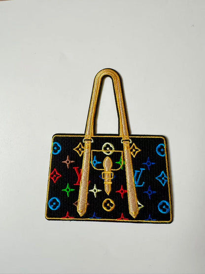 Craft Embroidery LV Suitcase Jacquard Patches For Customized Clothing