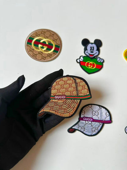 Craft Embroidery Gucci Jacquard Patches For Customized Clothing