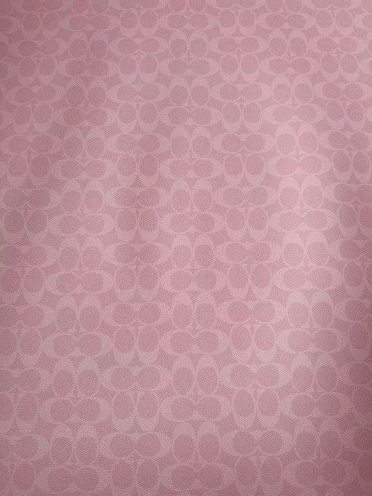 Classic Pink Color Coach Leather Fabric For Handmde Handicraft By Yards
