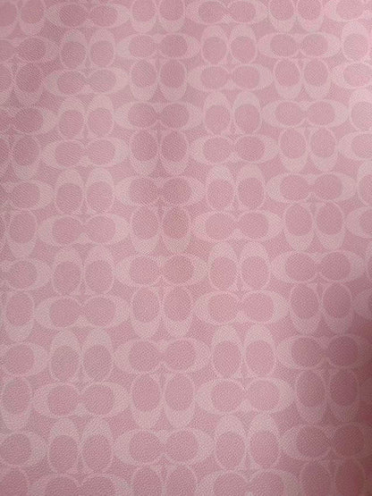 Classic Pink Color Coach Leather Fabric For Handmde Handicraft By Yards