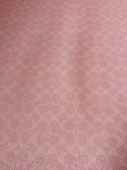 Classic Pink Color Coach Leather Fabric For Handmde Handicraft By Yards